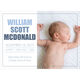 Shades of Blue Photo Birth Announcements Image 3 of 3